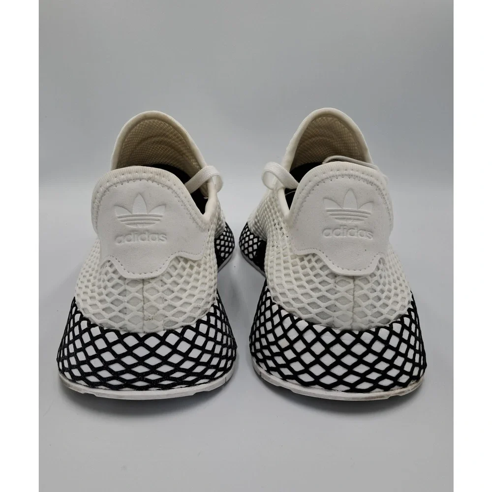 Size 11 - adidas Deerupt Cloud White Core Black - B41767 - MSRP $135